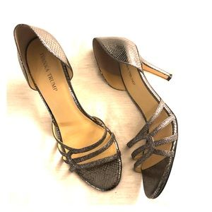 silver dorsay open toe pump by ivanka trump